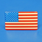 SNSBDG: STARS & STRIPES FLAG 3D BADGE, SELF ADHESIVE (PAIR) from £6.92 pair