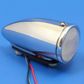 297G-IND: Side/Indicator Lamp - Equivalent to Lucas 1130 type, glass lens with chrome rim from £85.50 each